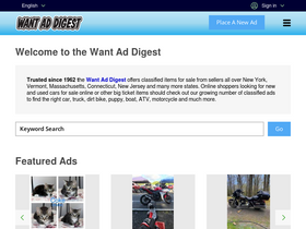 'wantaddigest.com' screenshot