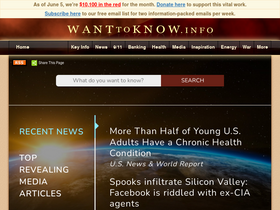 'wanttoknow.info' screenshot
