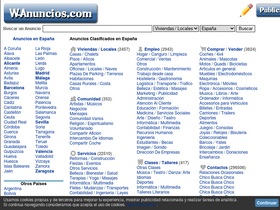 'wanuncios.com' screenshot