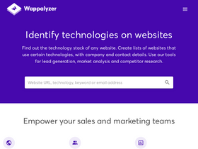 'wappalyzer.com' screenshot