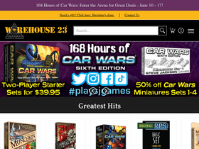 'warehouse23.com' screenshot