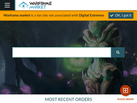'warframe.market' screenshot