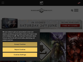 'warhammer-community.com' screenshot