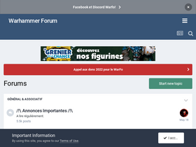 'warhammer-forum.com' screenshot
