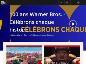 'warnerbros.fr' screenshot