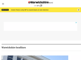'warwickshireworld.com' screenshot