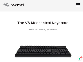 'wasdkeyboards.com' screenshot
