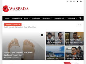 'waspadaaceh.com' screenshot