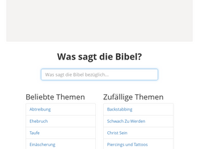 'wassagtdiebibel.com' screenshot