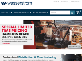 'wasserstrom.com' screenshot