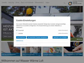 'wasserwaermeluft.de' screenshot