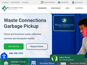 'wasteconnections.com' screenshot