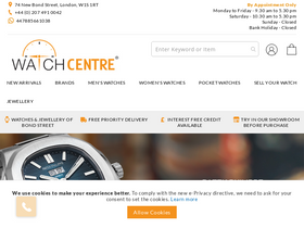 'watchcentre.com' screenshot
