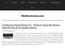 'watelectronics.com' screenshot