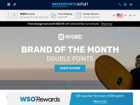 'watersportsoutlet.com' screenshot