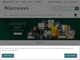 'waterstones.com' screenshot
