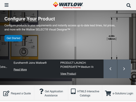 'watlow.com' screenshot