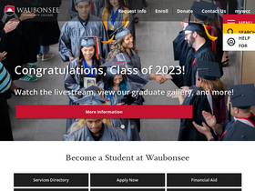 'waubonsee.edu' screenshot
