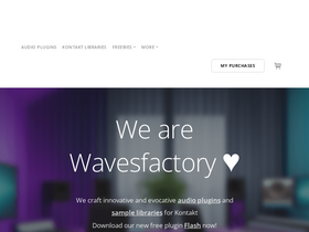 'wavesfactory.com' screenshot