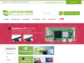'waveshare.com' screenshot