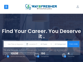 'way2fresher.com' screenshot