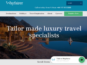 'wayfairertravel.com' screenshot