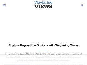 'wayfaringviews.com' screenshot