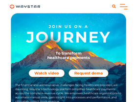 'waystar.com' screenshot