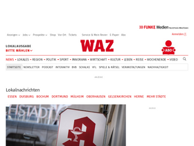 'waz.de' screenshot