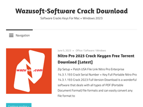 'wazusoft.com' screenshot