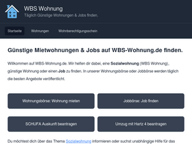 'wbs-wohnung.de' screenshot