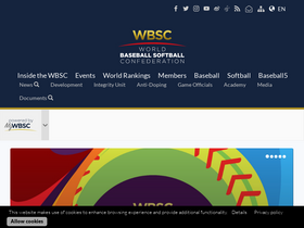 'wbsc.org' screenshot
