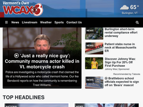 'wcax.com' screenshot