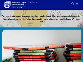 'wcedeportal.co.za' screenshot