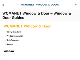 'wcmanet.org' screenshot