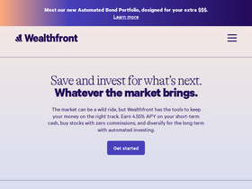 'wealthfront.com' screenshot