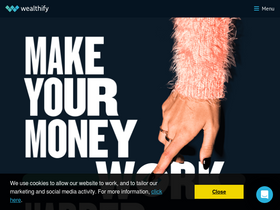 'wealthify.com' screenshot