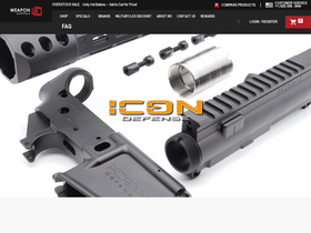 'weaponoutfitters.com' screenshot