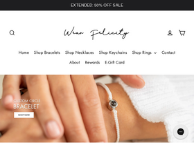 'wearfelicity.com' screenshot