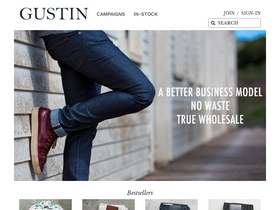 'weargustin.com' screenshot
