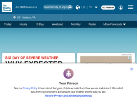 'weather.com' screenshot