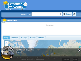 'weatheravenue.com' screenshot