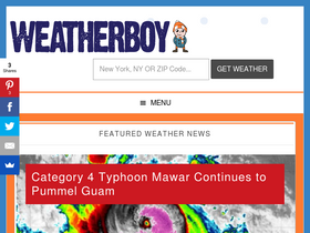 'weatherboy.com' screenshot
