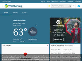 'weatherbug.com' screenshot
