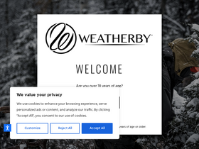 'weatherby.com' screenshot