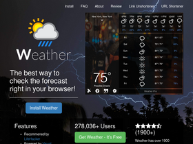'weatherextension.com' screenshot