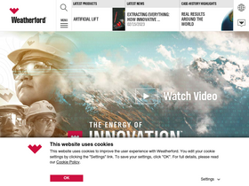 'weatherford.com' screenshot