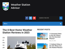 'weatherstationadvisor.com' screenshot