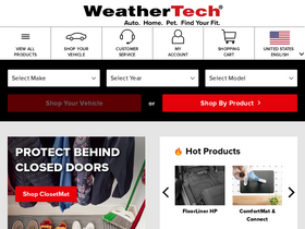 'weathertech.com' screenshot