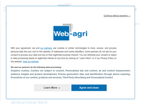 'web-agri.fr' screenshot